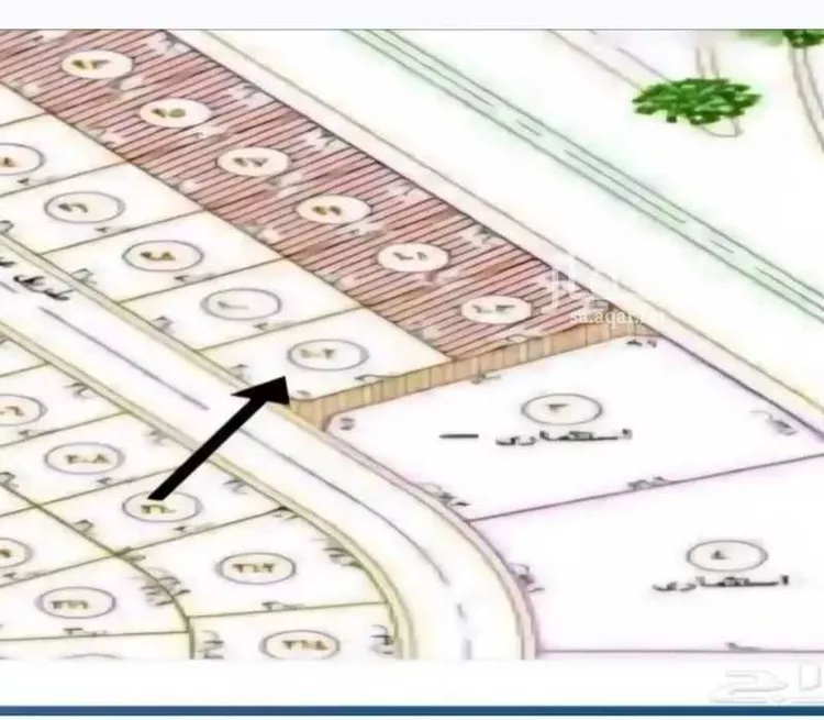 أرض للبيع في حي شمال الجامعة, مدينة تبوك, منطقة تبوك صورة 2