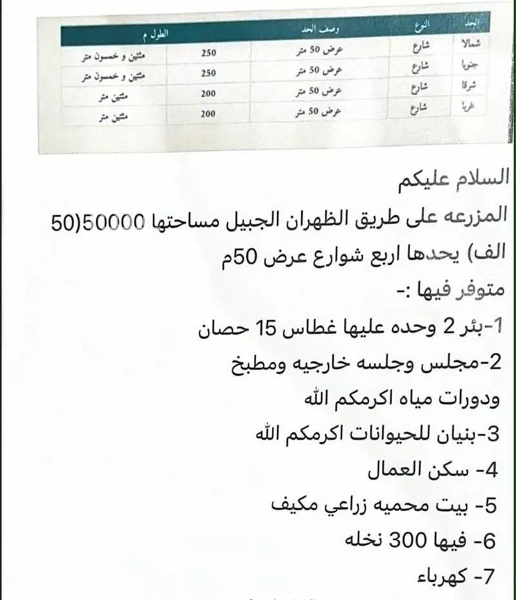 مزرعة للبيع في شارع رأس تنورة 655, مدينة القطيف, المنطقة الشرقية