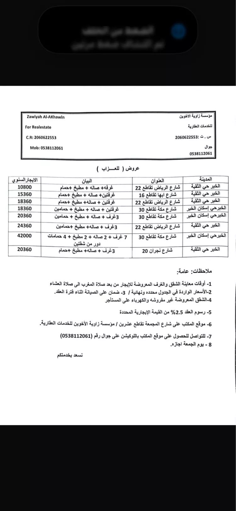 شقة للإيجار في شارع مكة المكرمة, حي صناعية الثقبة, مدينة الخبر, المنطقة الشرقية 9