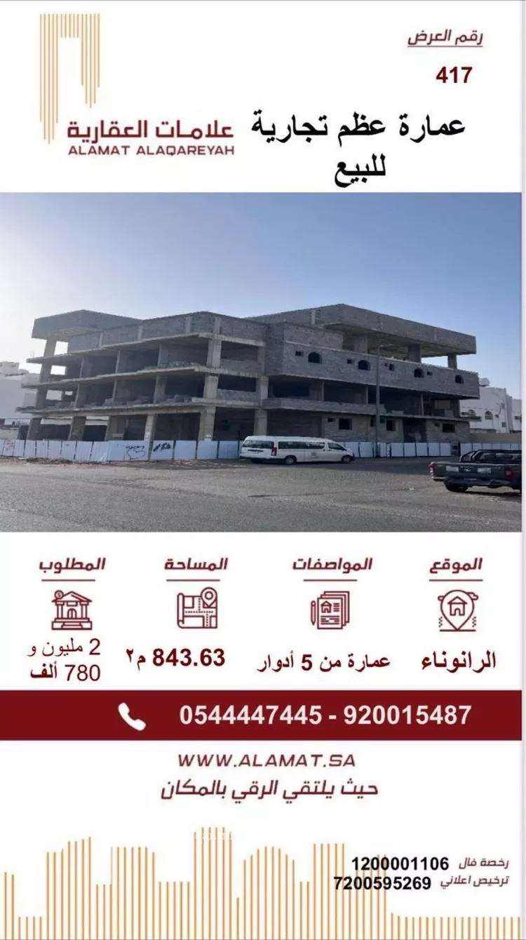 عمارة للبيع في شارع محمد بن احمد بن شكرويه, حي الرانوناء, مدينة المدينه المنوره, منطقة المدينة المنورة