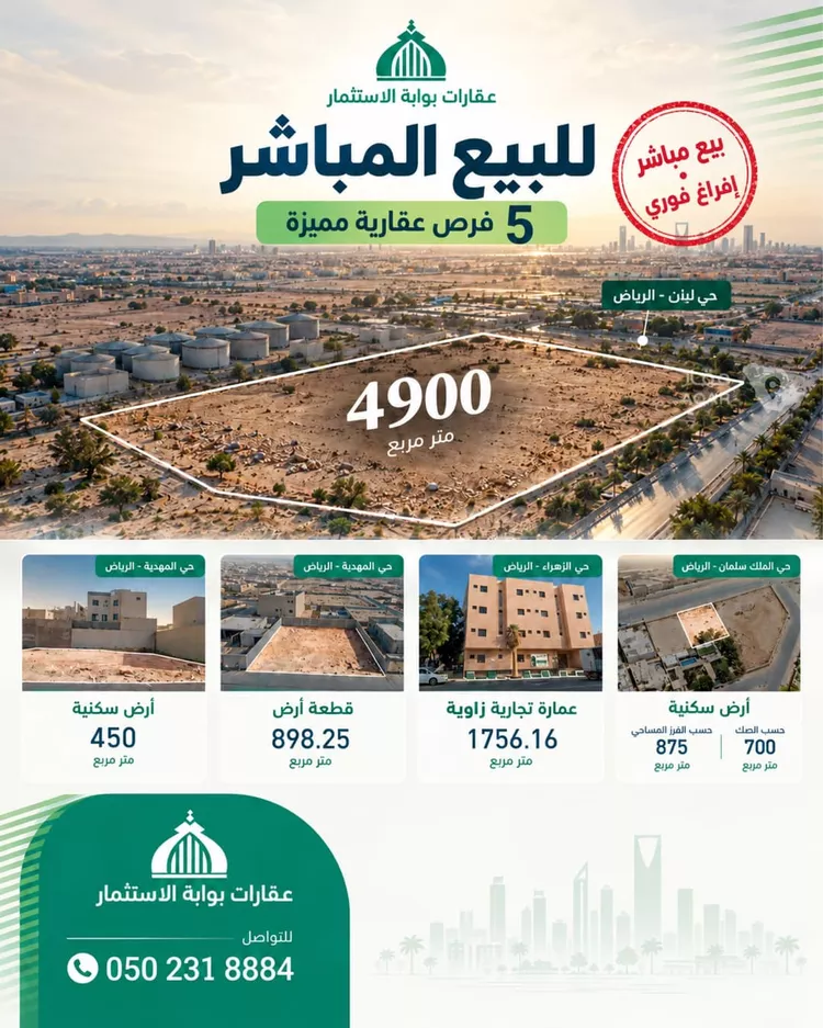 أرض للبيع في شارع السيل الكبير, حي المهدية, مدينة الرياض, منطقة الرياض 3