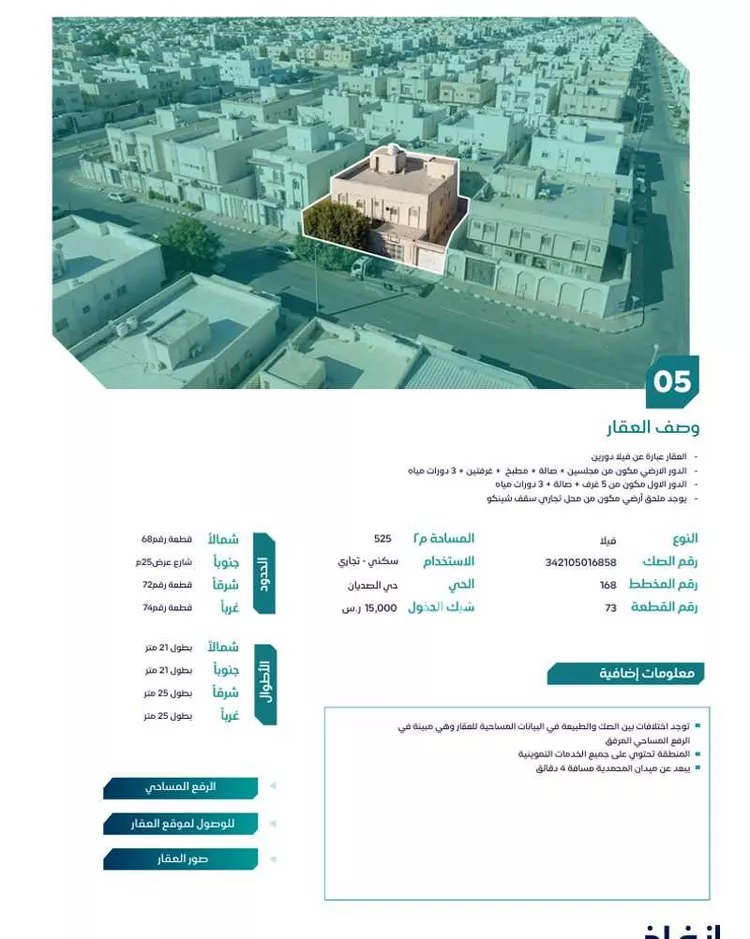 فيلا للبيع في حي المنتزه الشرقي ، حائل ، منطقة حائل