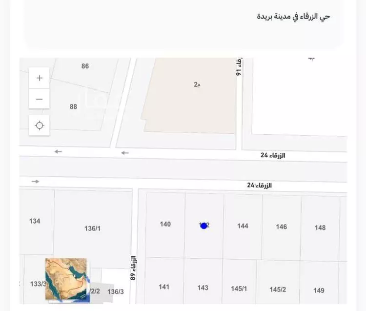 أرض للبيع في شارع الزرقاء 24, حي الزرقاء, مدينة بريدة, منطقة القصيم صورة 2
