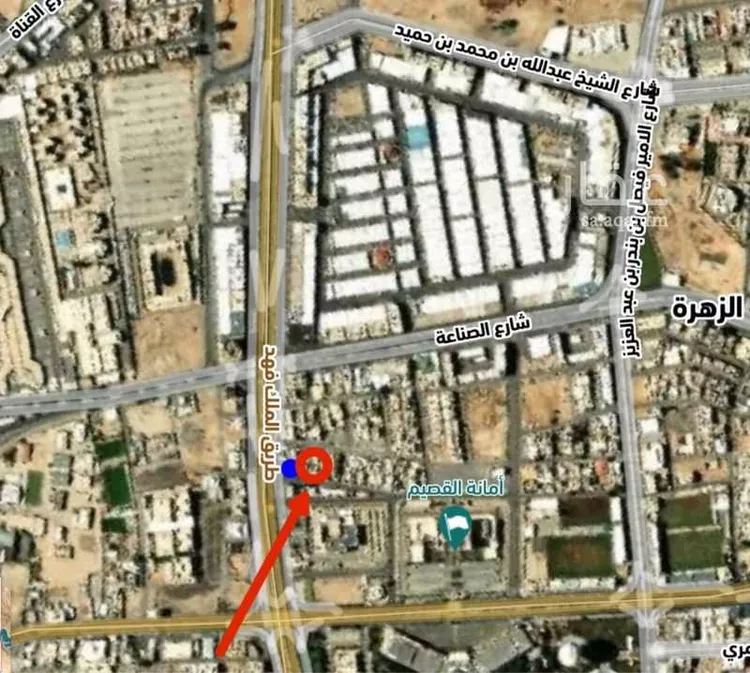 عمارة للإيجار في شارع طريق الملك فهد, حي الزهرة, مدينة بريدة, منطقة القصيم