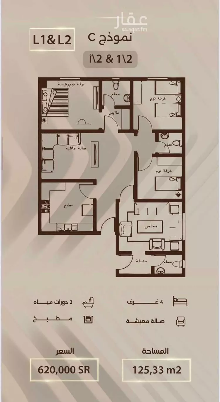 Apartment for Sale in Jeddah Ar Rabwah صورة 2