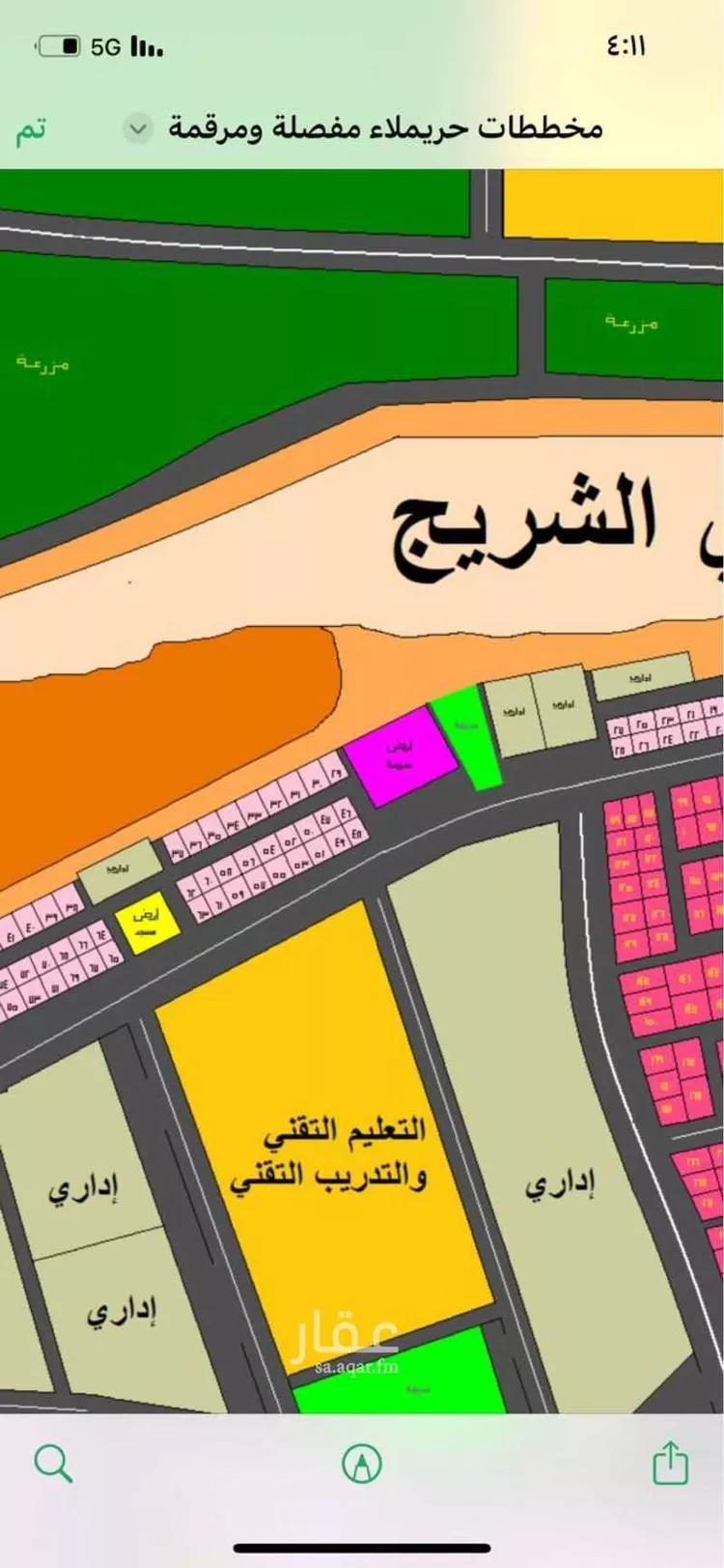 أرض للبيع في شارع 15  + 15, حي حي ج16, مدينة حريملاء, منطقة الرياض صورة 3