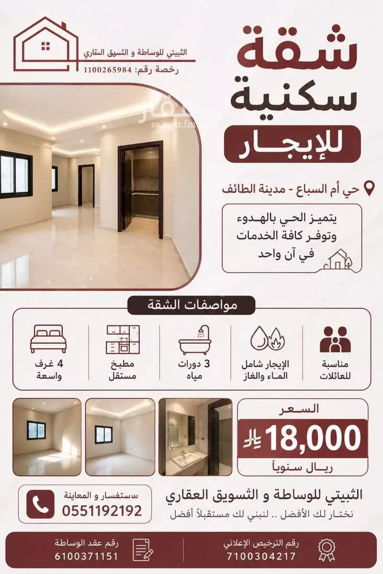 Apartment for Rent in Taif As Sadad