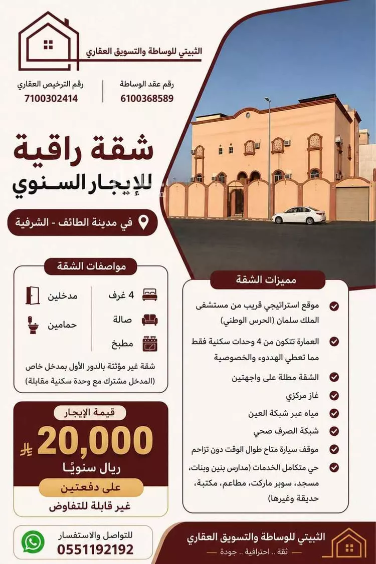 Apartment for Rent in Taif Al Faisaliah