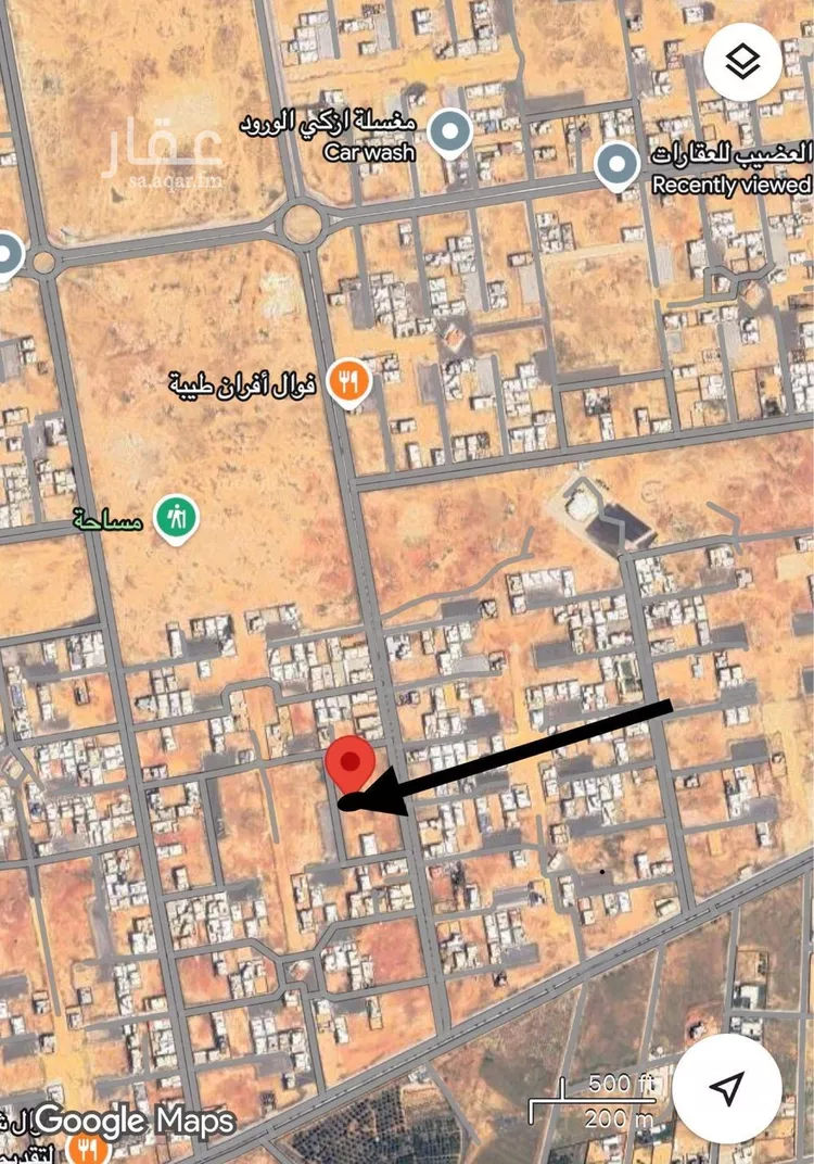 أرض للبيع في شارع الكنار, حي طيبة, مدينة رياض الخبراء, منطقة القصيم