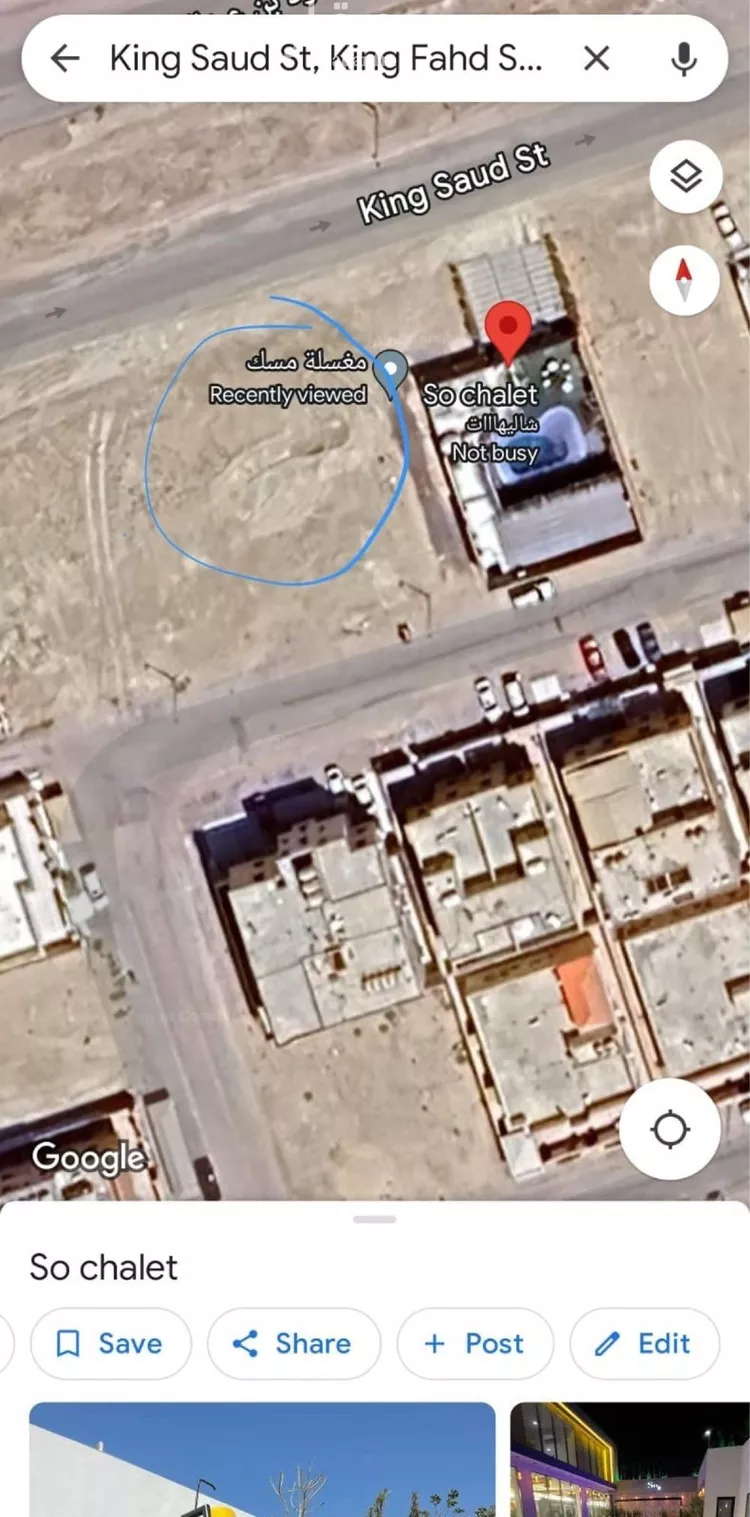 أرض للإيجار في شارع الملك سعود, حي ضاحية الملك فهد, مدينة الدمام, المنطقة الشرقية صورة 2
