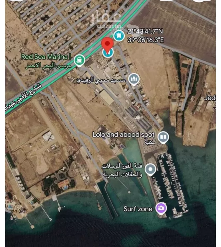 أرض للبيع في شارع أبحر الشمالية, حي أبحر الشمالية, مدينة جدة, منطقة مكة المكرمة صورة 3