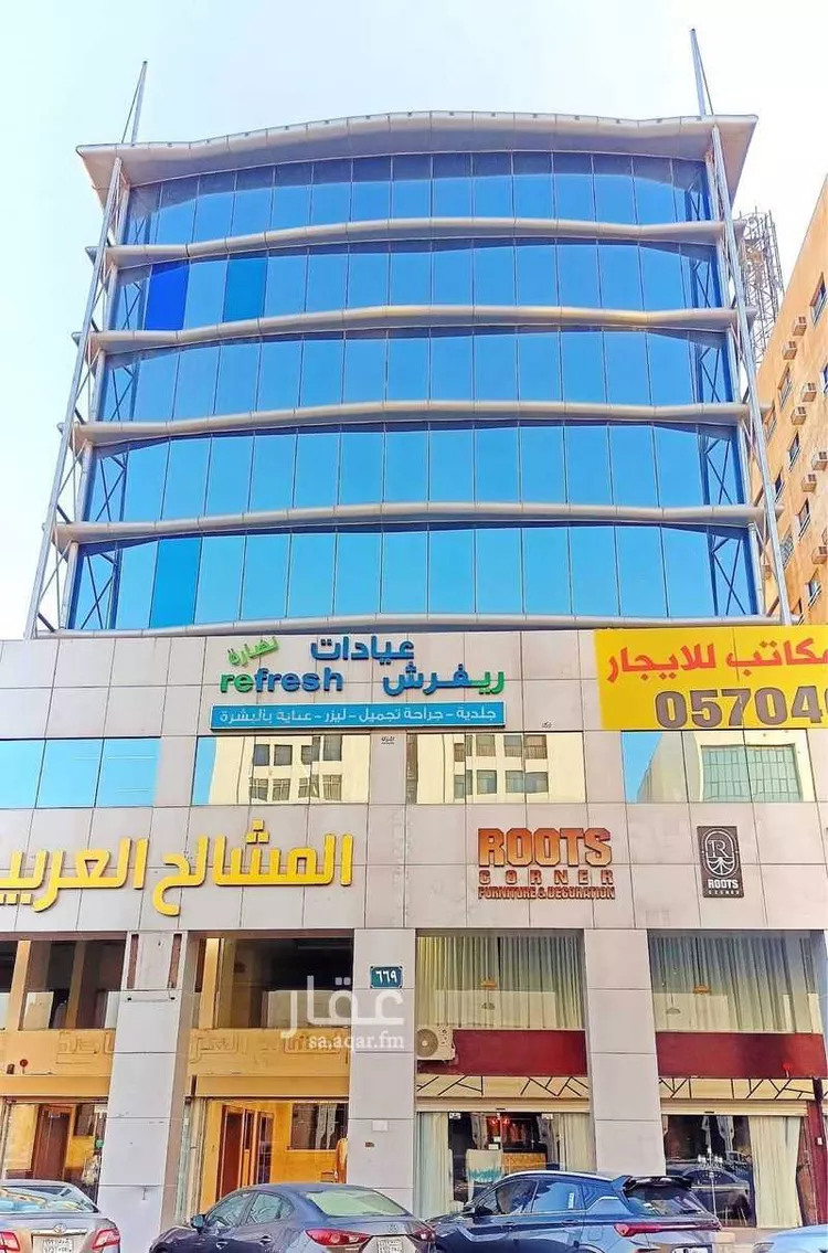 مكتب تجاري للإيجار في شارع الملك فهد الفرعي, حي العليا, مدينة الرياض, منطقة الرياض