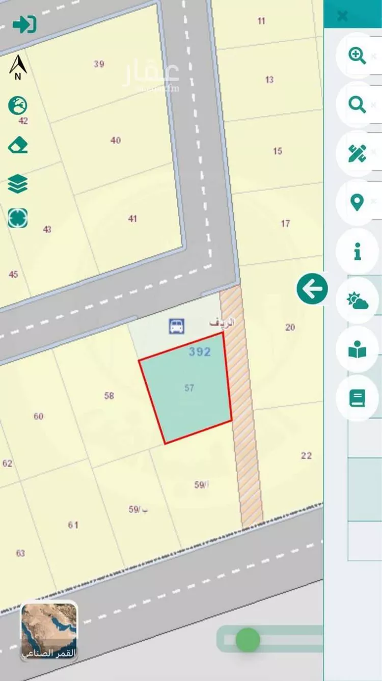 أرض للبيع في شارع النمر ابن تولب, حي الريف, مدينة المزاحمية, منطقة الرياض صورة 3