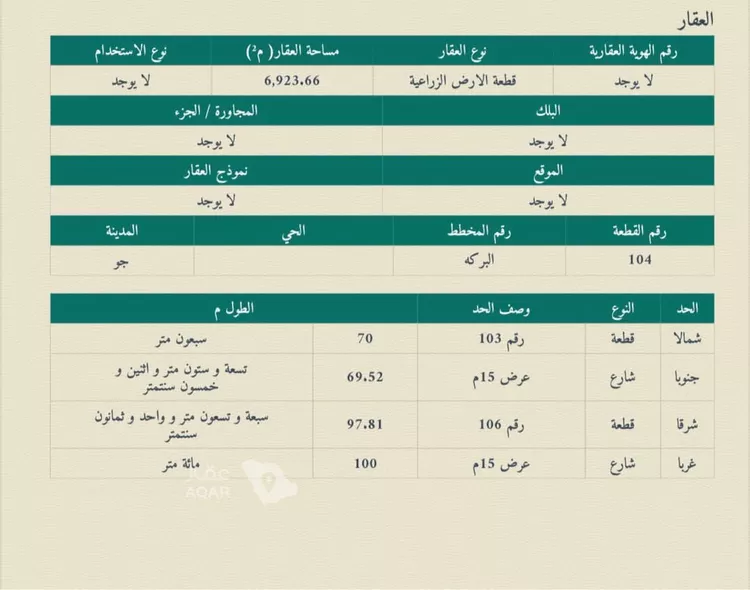 أرض للبيع في شارع لايوجد , مدينة ضرما, منطقة الرياض