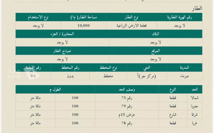 أرض للبيع في شارع لايوجد, مدينة ضرما, منطقة الرياض 6