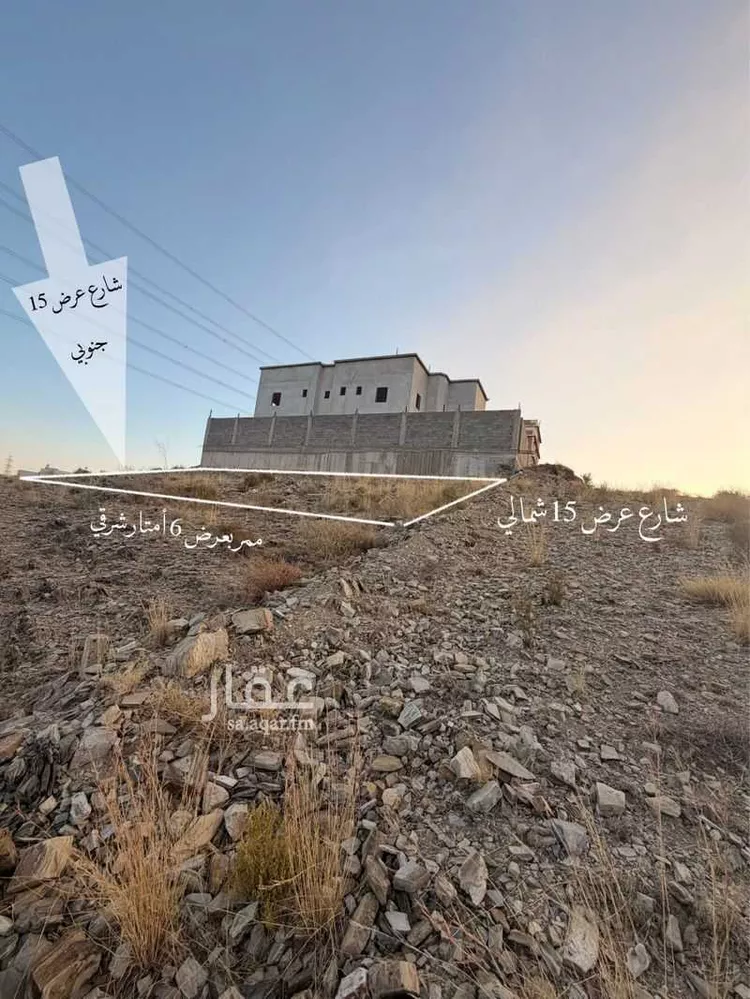 أرض للبيع في حي المروة, مدينة أبها, منطقة عسير صورة 2