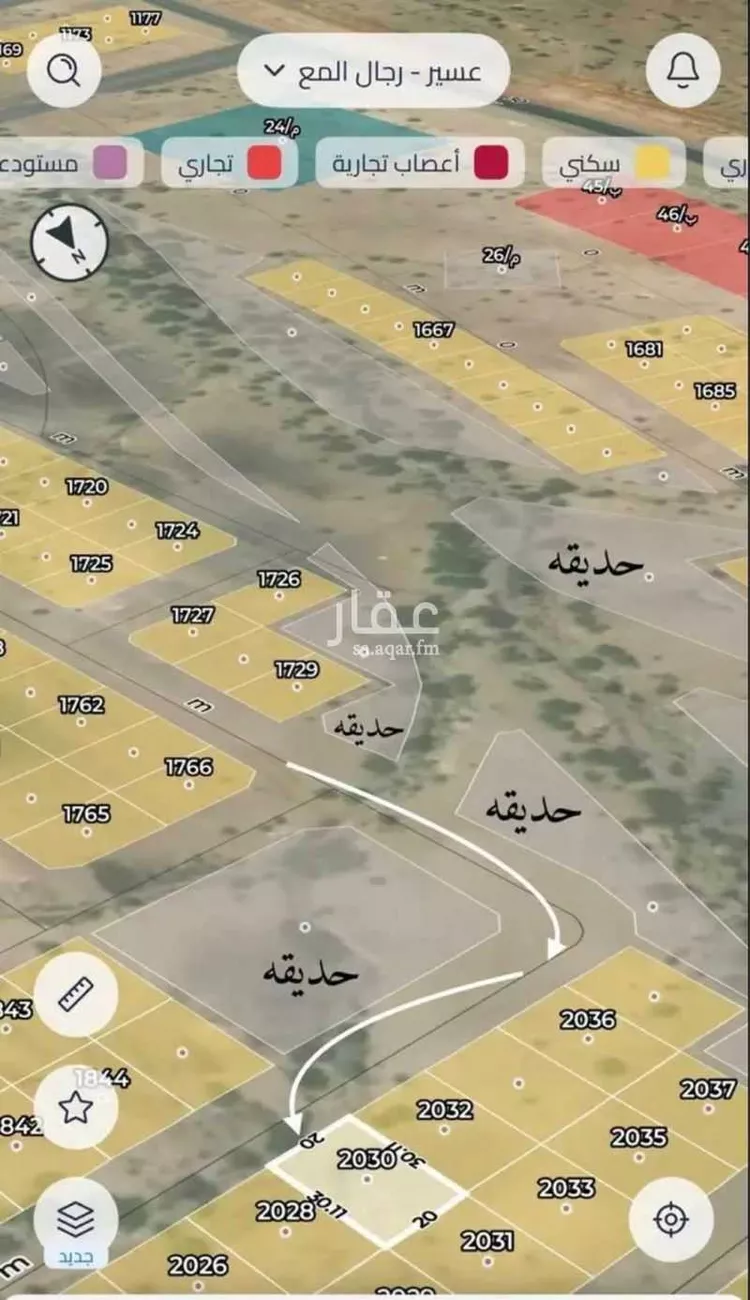 أرض للبيع في حي لصوب, مدينة لصوب, منطقة عسير صورة 3