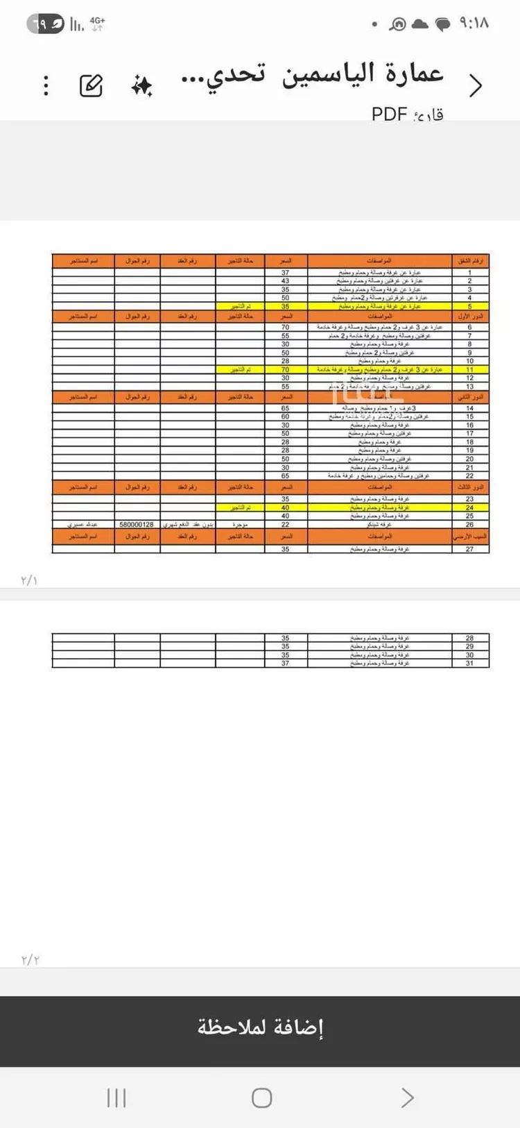 شقة للإيجار في شارع رقم 25, حي الياسمين, مدينة الرياض, منطقة الرياض