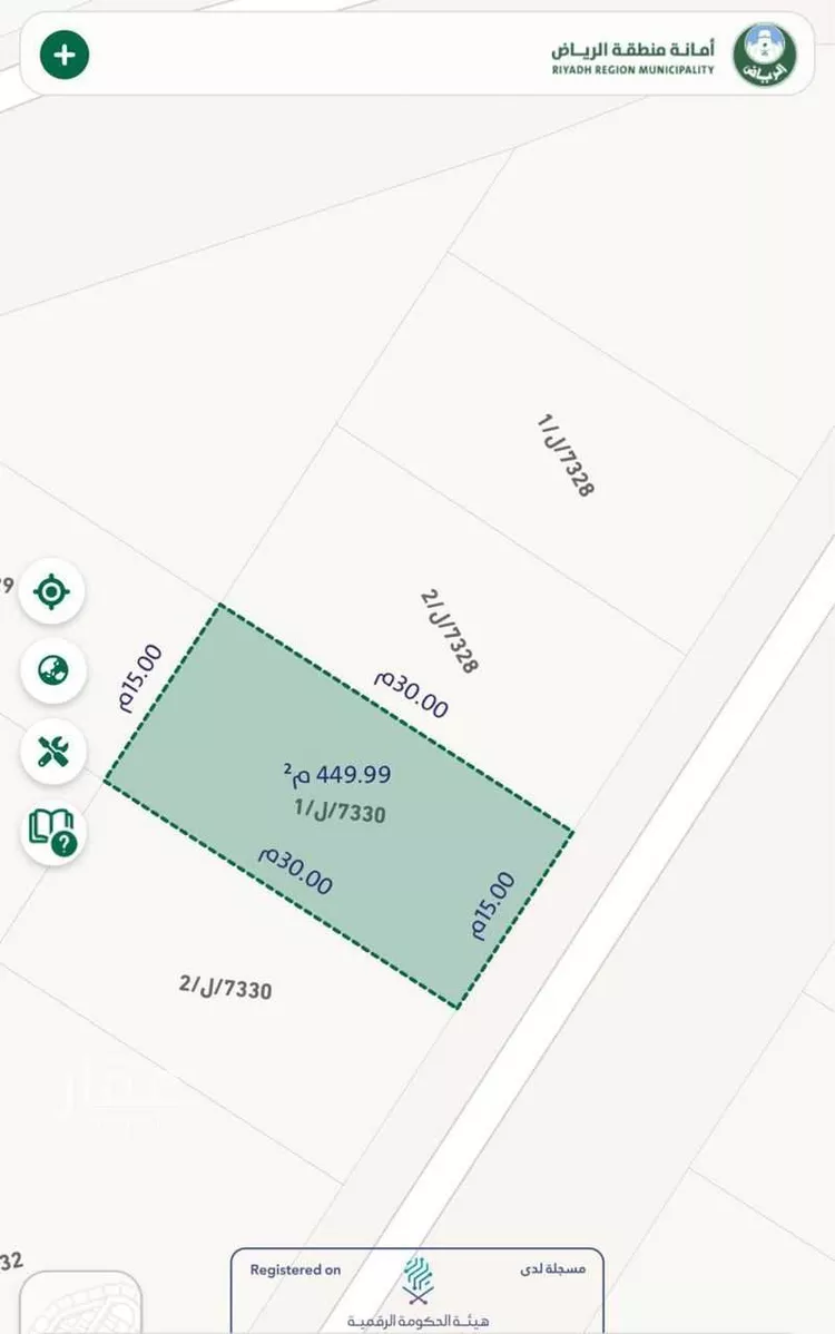 أرض للبيع في شارع الفرعين, حي ظهرة لبن, مدينة الرياض, منطقة الرياض صورة 3