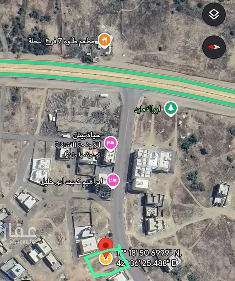 أرض للبيع في شارع ذو الفقار, حي المحله, مدينة صبيا - المحله, منطقة جازان