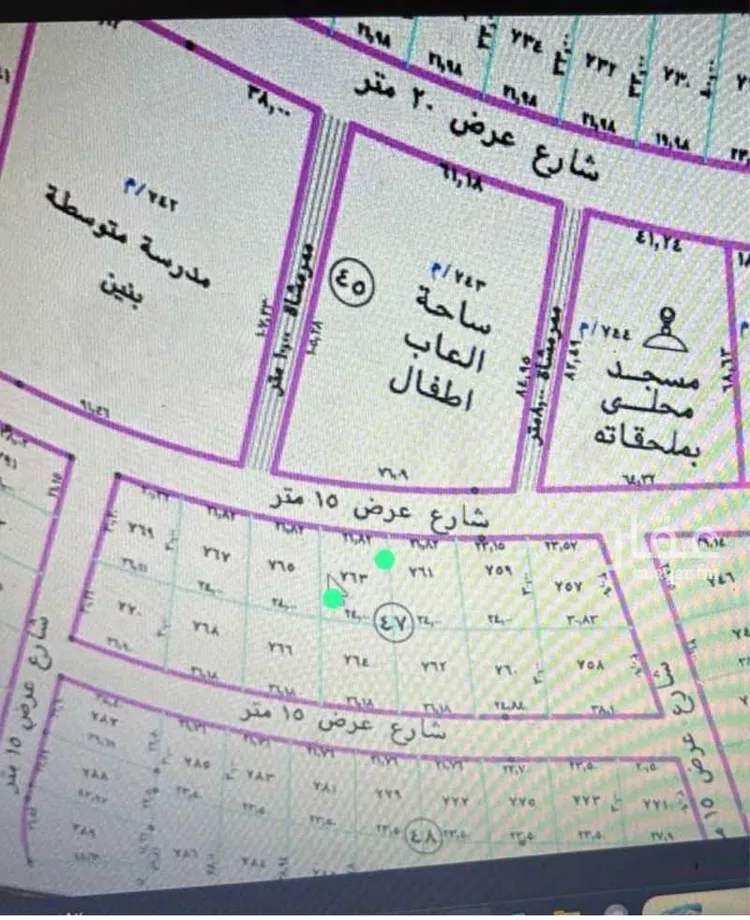 أرض للبيع في شارع ظهره العودة غرب 137 ، حي ظهرة العودة غرب ، الدرعية ، الدرعية صورة 3
