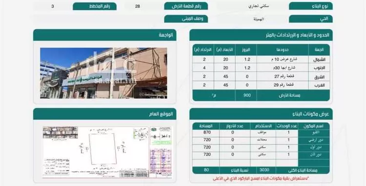 أرض للبيع في شارع طريق الملك فهد, حي الهميلة, مدينة خميس مشيط, منطقة عسير 8