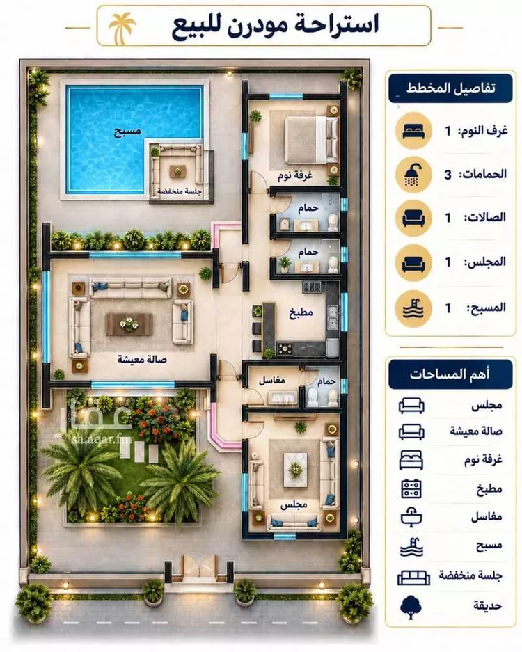 استراحة للبيع في شارع (مخطط2/242) 19, حي مخطط2/242, مدينة ثادق, منطقة الرياض