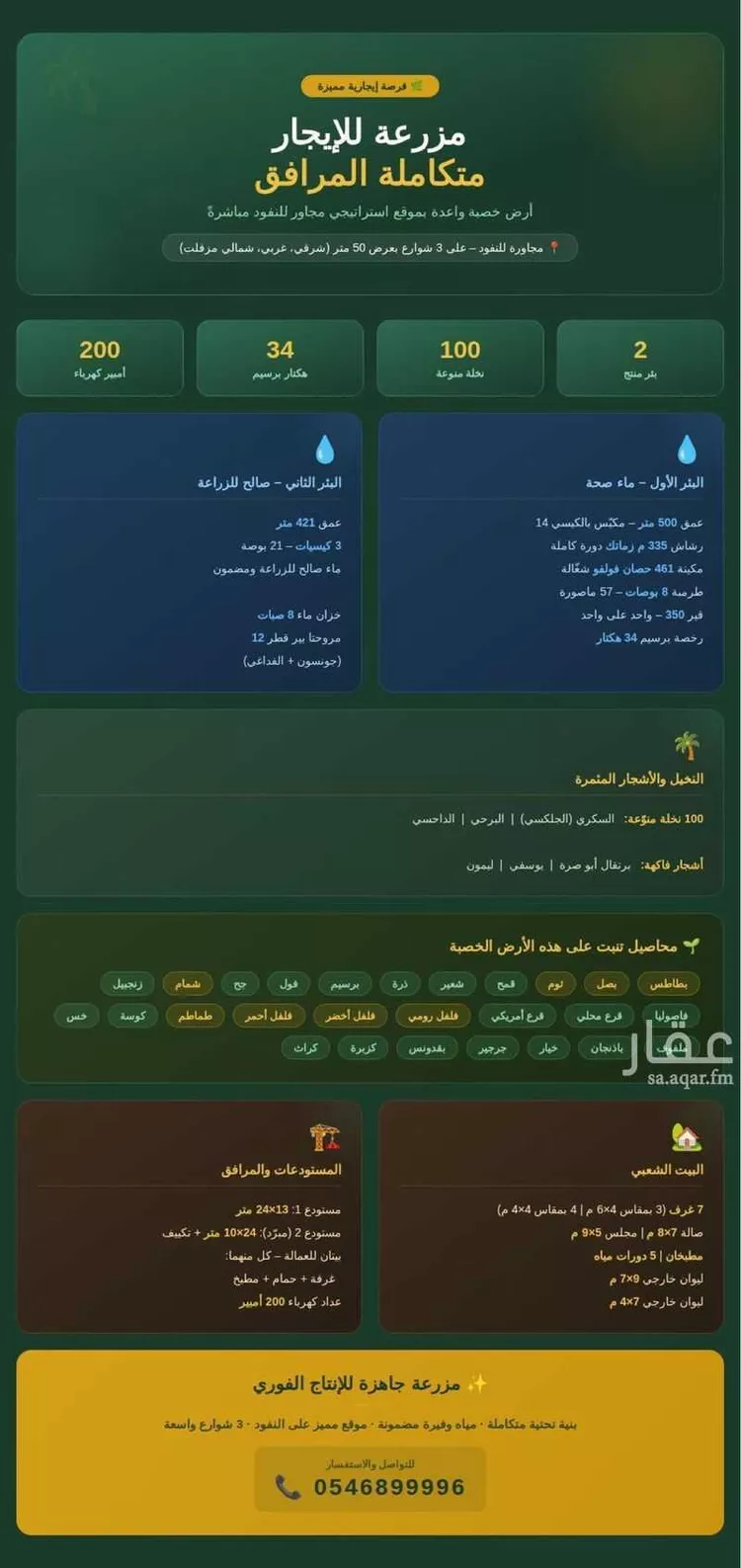 Farm for rent in Baqaa Al Suhaibi