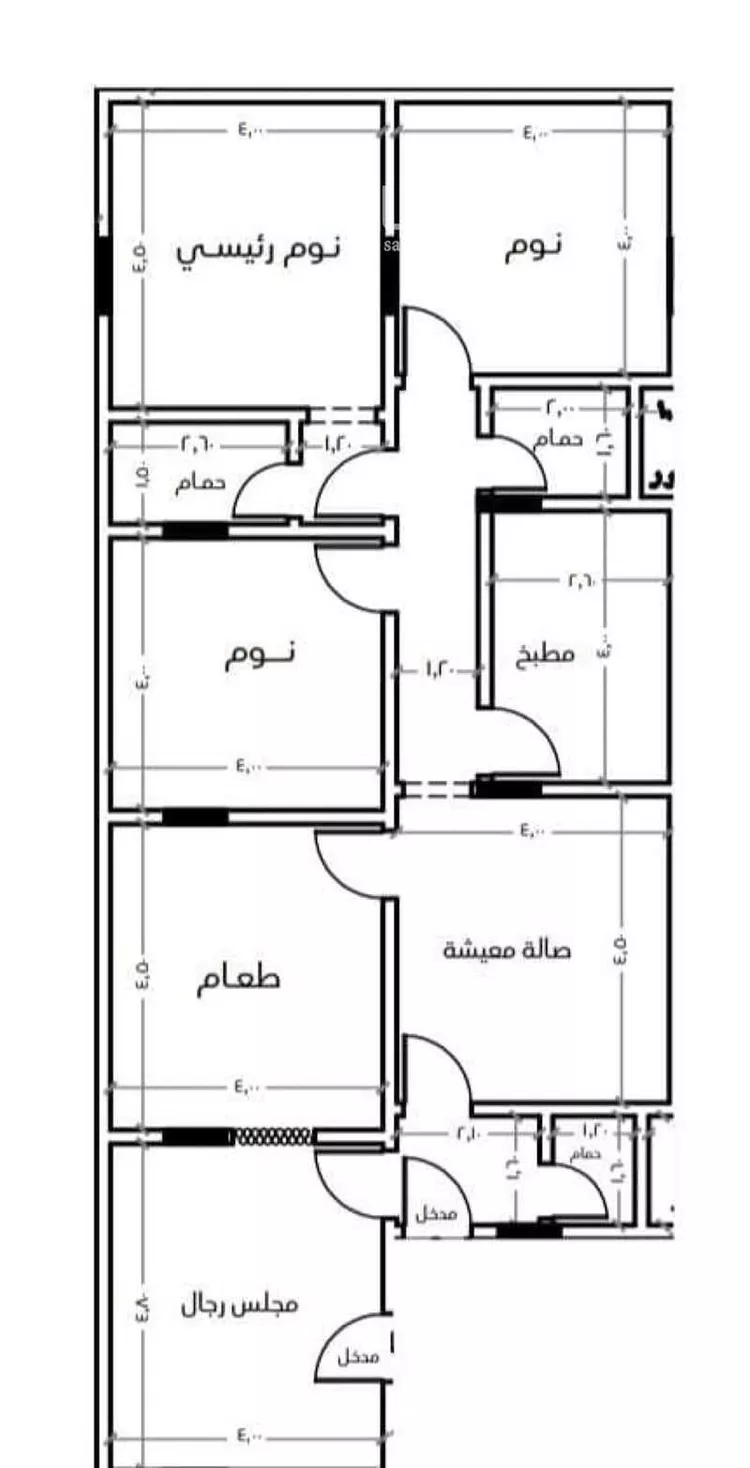 شقة للبيع في شارع عباد ابو خالد, حي الرحاب, مدينة جدة, منطقة مكة المكرمة