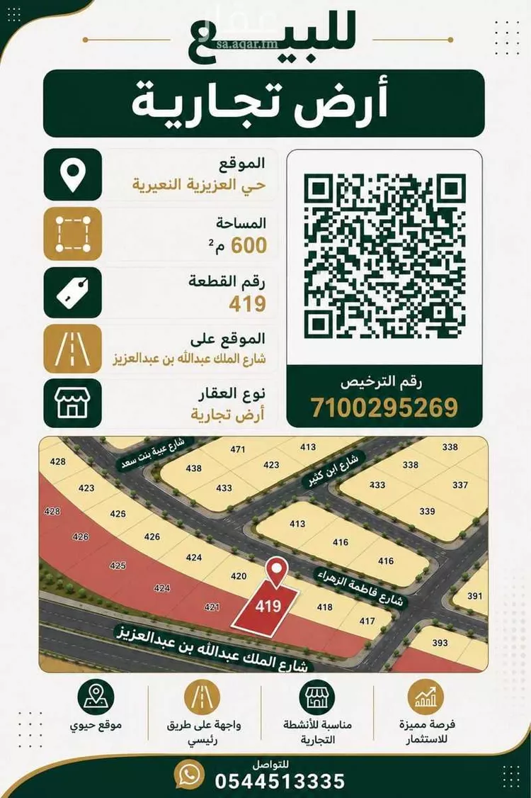 Land for Sale in Nairyah Al Aziziyah