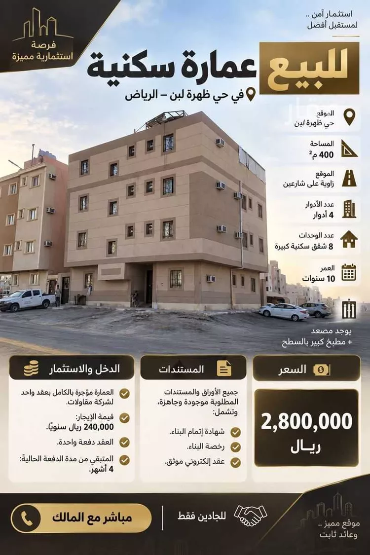 Building for Sale in Riyadh Dhahrat Laban