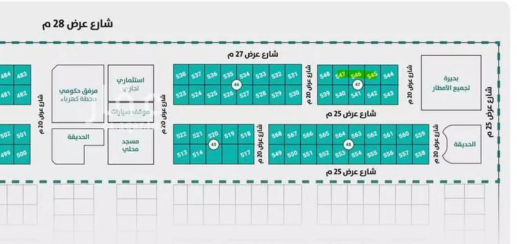 أرض للبيع في شارع شارع عرض 27, حي الأمير نايف, مدينة المجمعة, منطقة الرياض