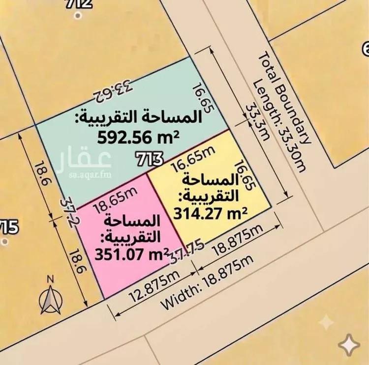 أرض للبيع في شارع ابي العباس الجندي ، حي النخبة ، الرياض ، منطقة الرياض صورة 4