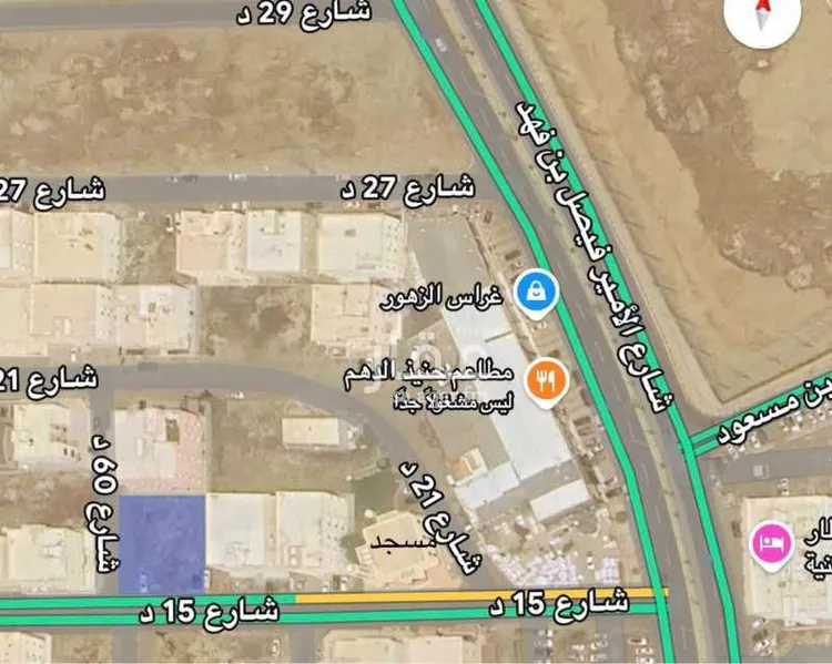 أرض للبيع في شارع الطفيل ابن مالك, حي المطار, مدينة جازان, منطقة جازان صورة 2