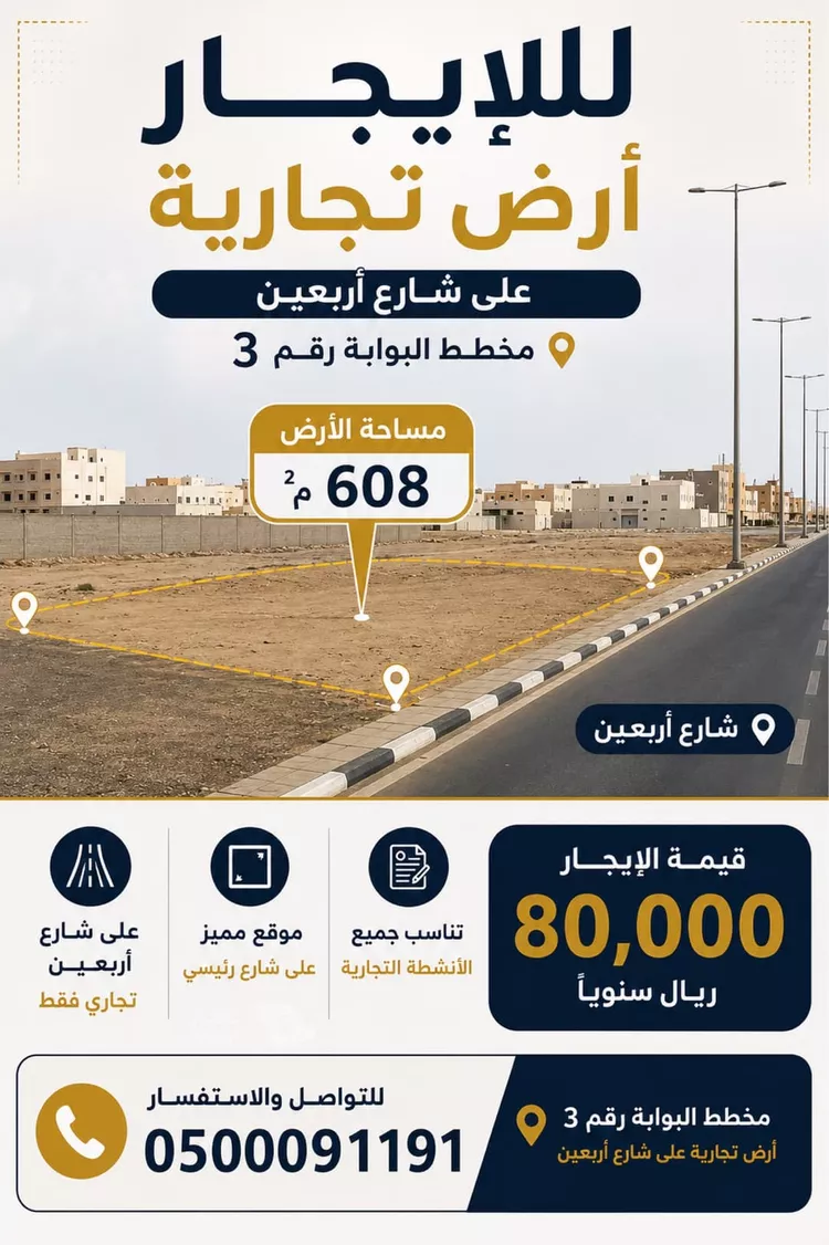Land for Rent in Mecca King Fahd