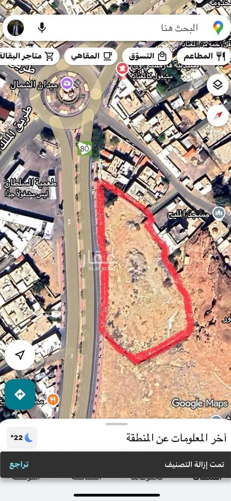 أرض للإيجار في شارع طريق الملك فهد, حي الشعيب, مدينة سكاكا, منطقة الجوف