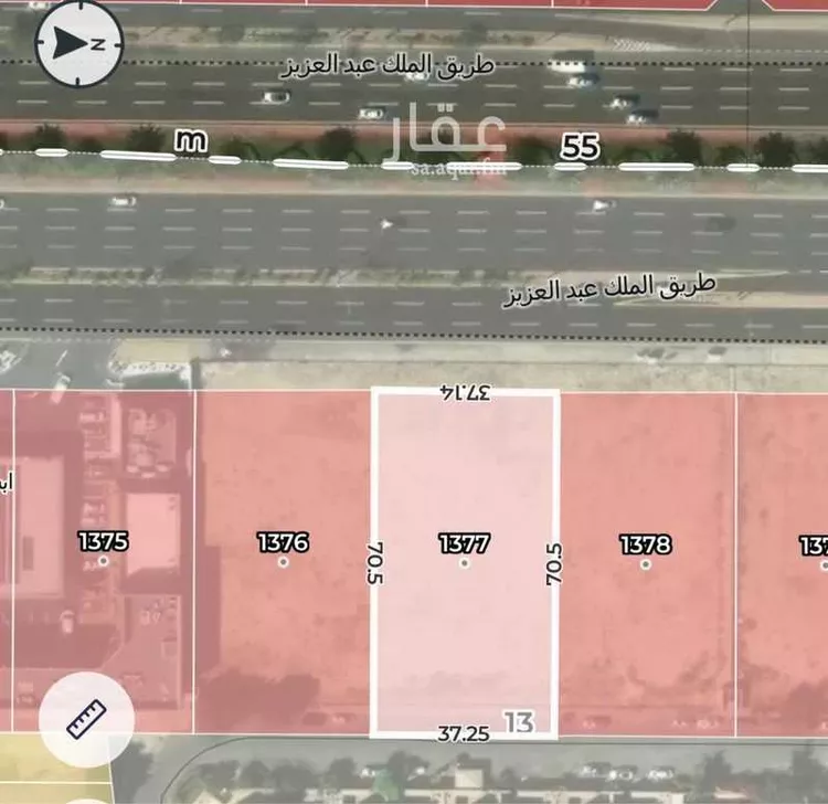 أرض للإيجار في شارع طريق الملك عبدالعزيز فرعي, حي المحمدية, مدينة جدة, منطقة مكة المكرمة صورة 2