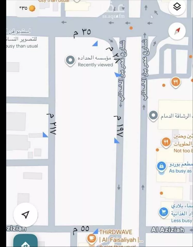 أرض للإيجار في شارع عمر بن الخطاب, حي الفيصلية, مدينة الدمام, المنطقة الشرقية