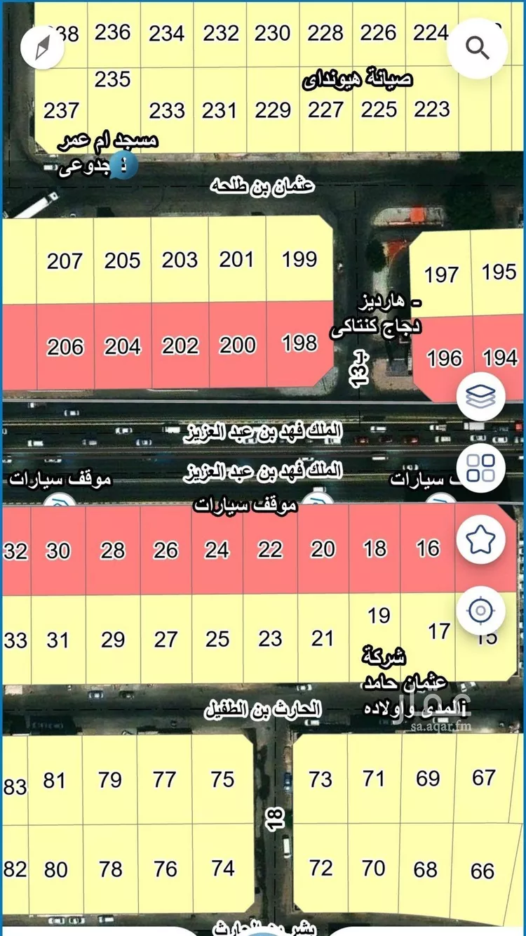 أرض للبيع في شارع عثمان ابن طلحة, حي البادية, مدينة الدمام, المنطقة الشرقية