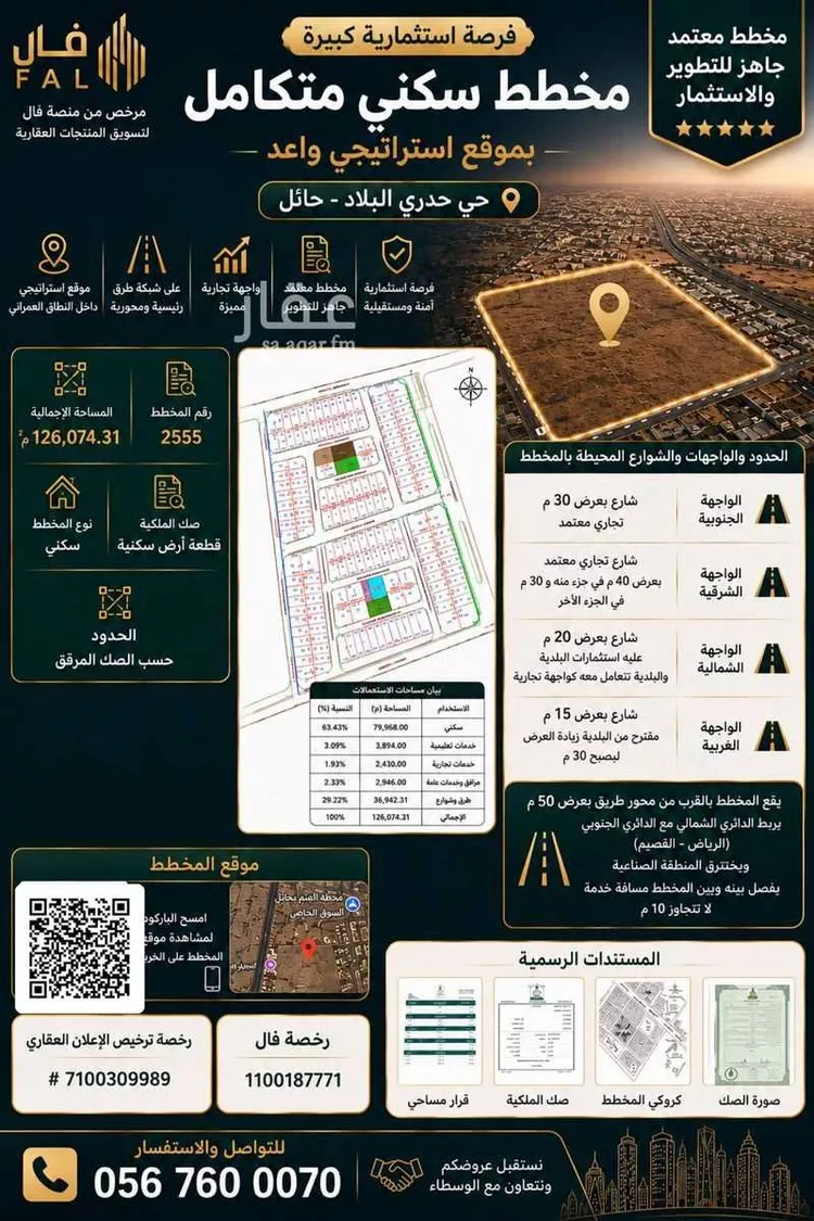 Land for Sale in Hail Hadri Al Bilad