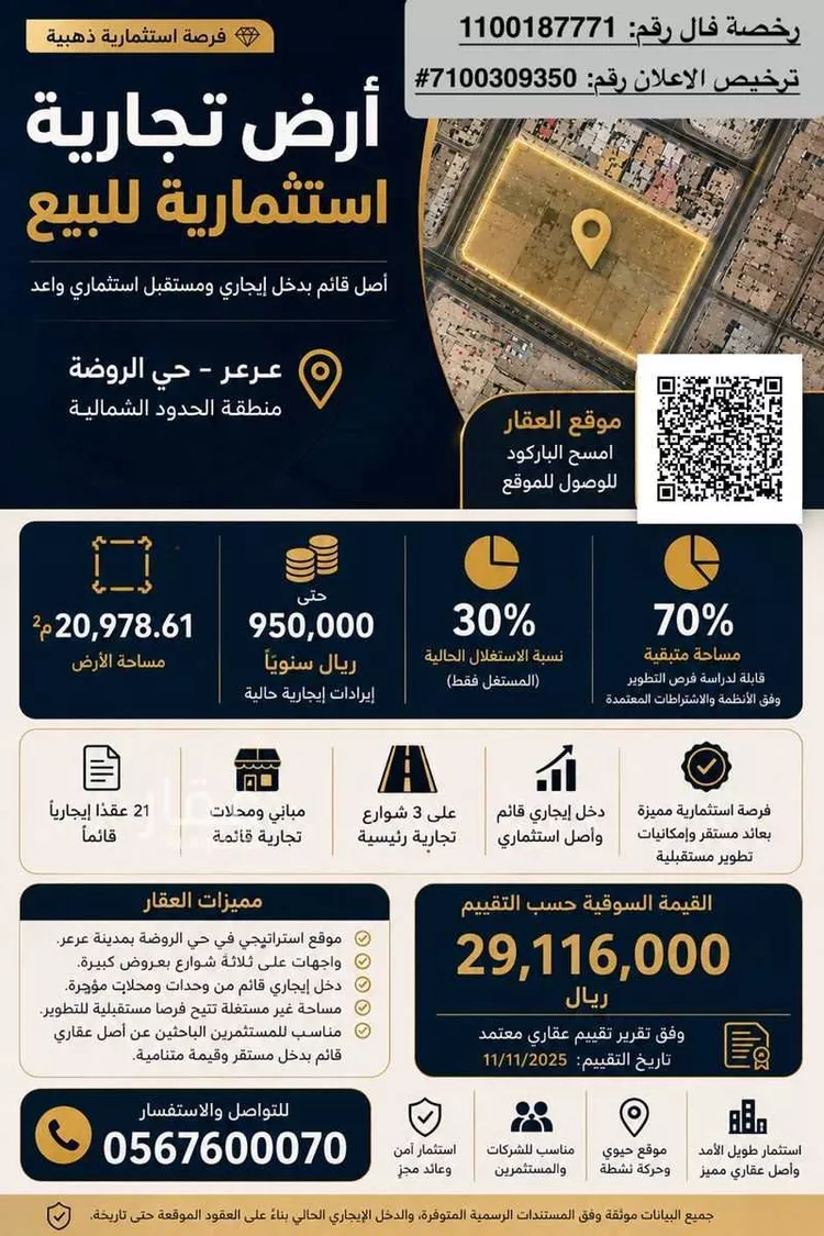 Land for Sale in Arar Ar Rawdah