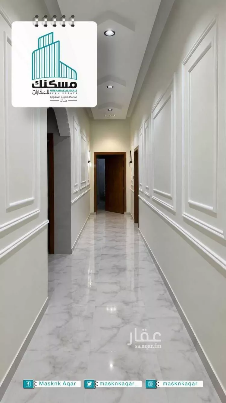 دور للبيع في شارع عون ابن جعفر ابن ابي طالب الهاشمي, حي نقرة قفار, مدينة حائل, منطقة حائل 7