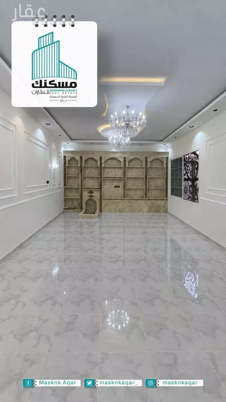 دور للبيع في شارع عون ابن جعفر ابن ابي طالب الهاشمي, حي نقرة قفار, مدينة حائل, منطقة حائل صورة 3
