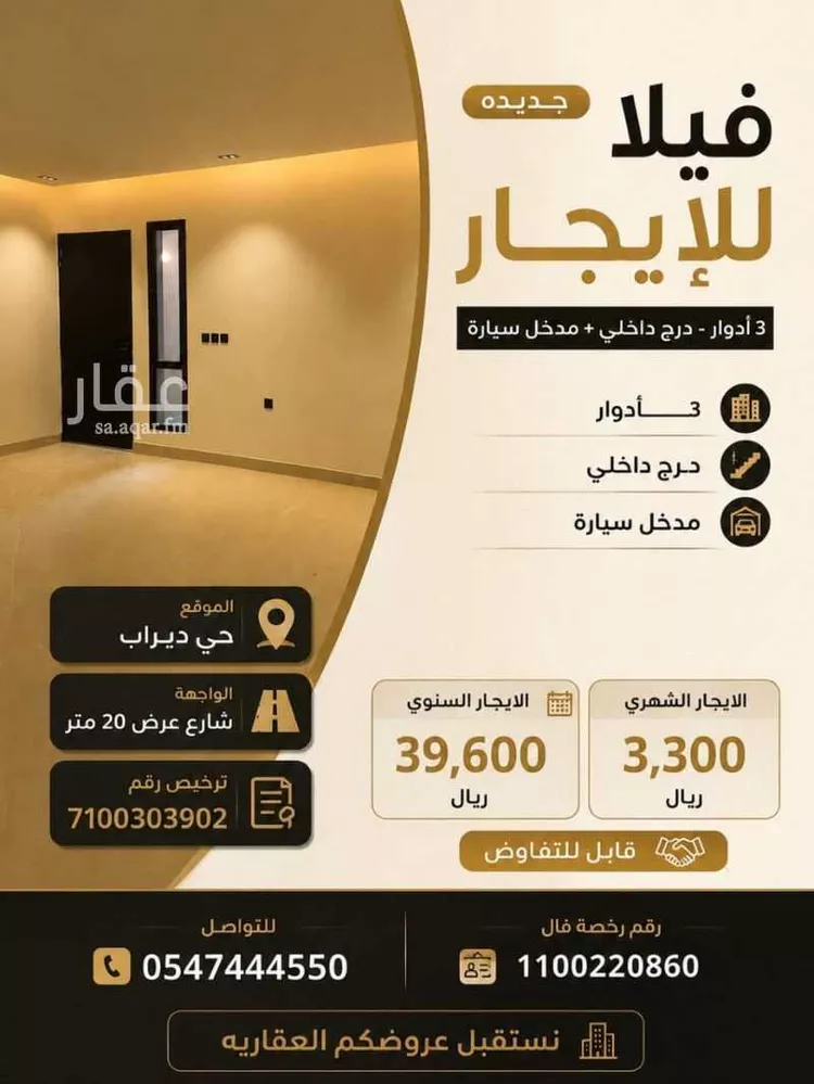 Villa for Rent in Riyadh Dahiat Namar