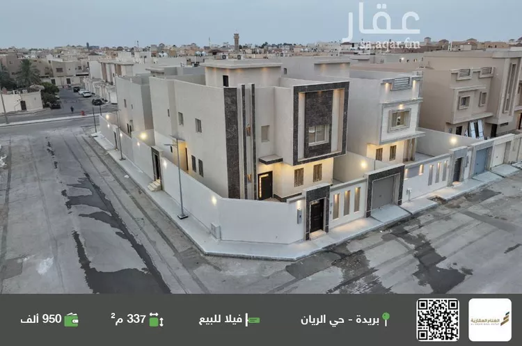 فيلا للبيع في شارع لبابة البغدادية, حي الفلاح, مدينة بريده, منطقة القصيم