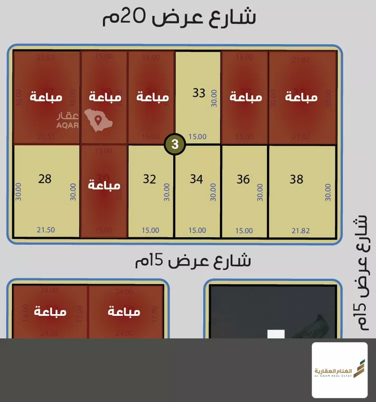 أرض للبيع في شارع طريق الملك عبدالعزيز, حي التوفيق, مدينة بريدة, منطقة القصيم 3