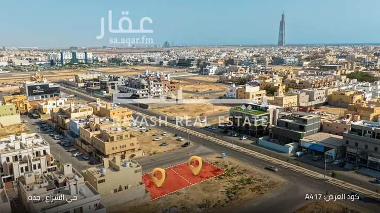 أرض للبيع في شارع ابي الفتح الثقفي, حي الشراع, مدينة جدة, منطقة مكة المكرمة صورة 2