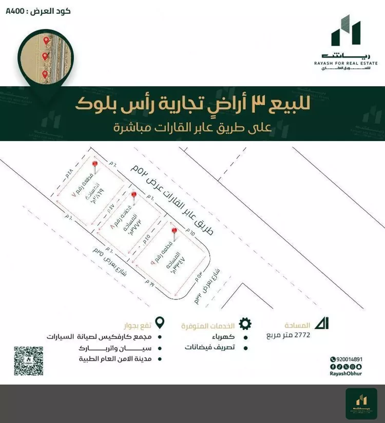 أرض للبيع في شارع عبد الله بن أوس بن قيظي الأن, حي الفنار, مدينة جدة, منطقة مكة المكرمة صورة 2