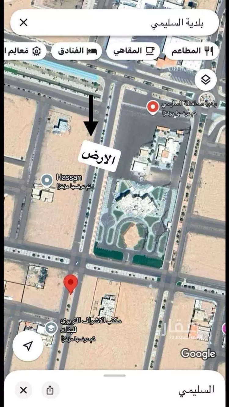 أرض للبيع في شارع ابو بكر الصديق , حي العدل, مدينة السليمي, منطقة حائل صورة 2
