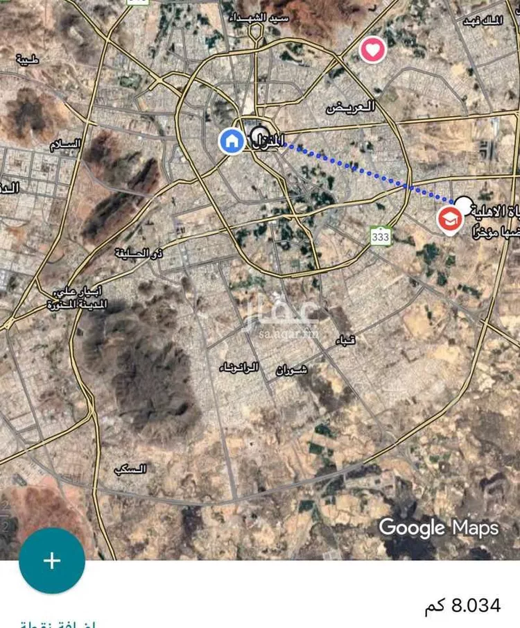 أرض للبيع في شارع المهاجر بن زياد الحارثي, حي عين الخيف, مدينة المدينة المنورة, منطقة المدينة المنورة صورة 4